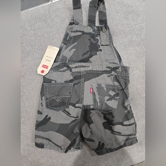 Levi's Kids Gray Camo Overalls - Picture 2 of 2